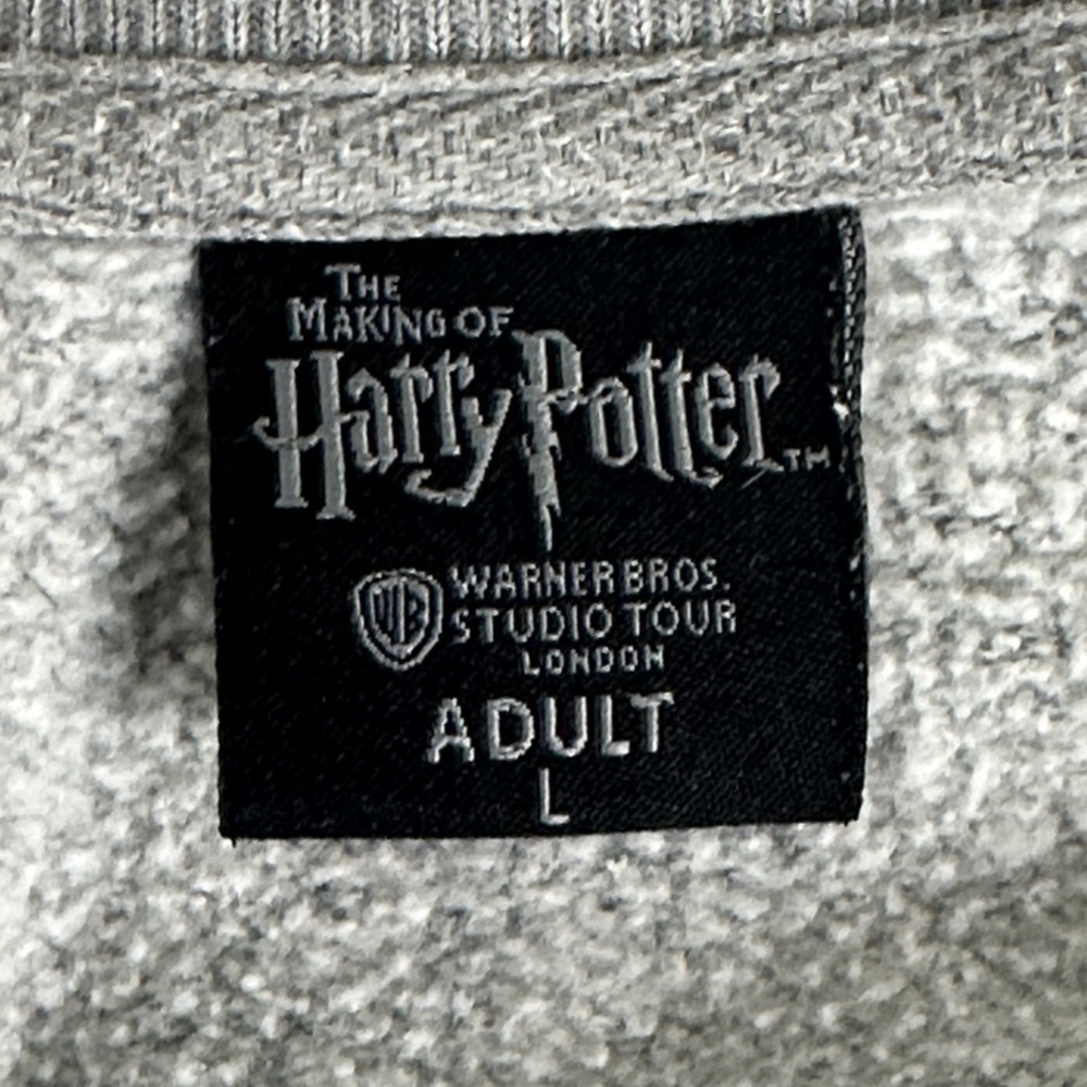 Harry Potter Warner Bros. Gryffindor Crewneck Sweater - Grey, Size Large - Picture 3 of 9